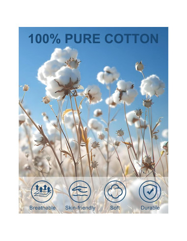 Sombrero de Cubo Gadiemkensd 100% Algodón Unisex UPF 50