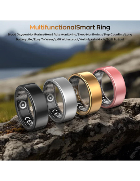 Anillo Inteligente Free Shark Monitoreo Sueño y Salud IP68 Anillo Inteligente Free Shark Monitoreo Sueño y Salud IP68