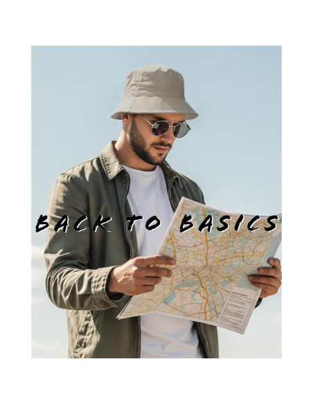 Sombrero de Cubo Gadiemkensd 100% Algodón Unisex UPF 50