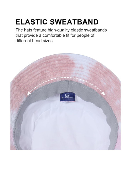 Sombrero de Cubo Gadiemkensd 100% Algodón Unisex UPF 50