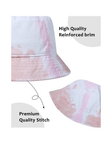 Sombrero de Cubo Gadiemkensd 100% Algodón Unisex UPF 50