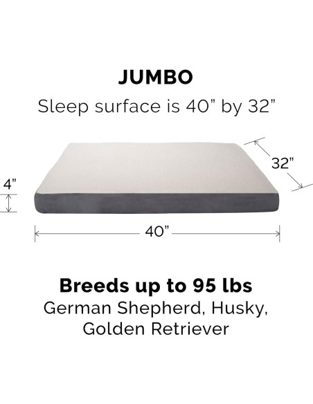 Funda de Repuesto para Cama de Perro Furhaven Jumbo Gris