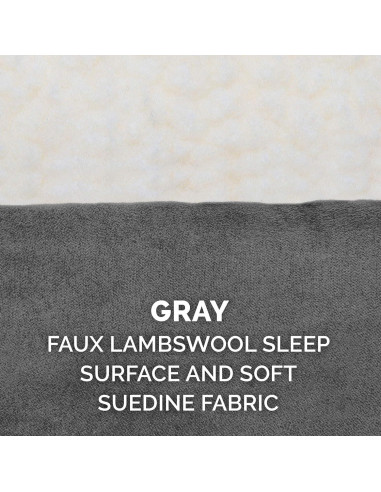 Funda de Repuesto para Cama de Perro Furhaven Jumbo Gris