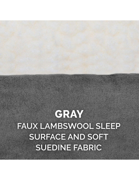 Funda de Repuesto para Cama de Perro Furhaven Jumbo Gris