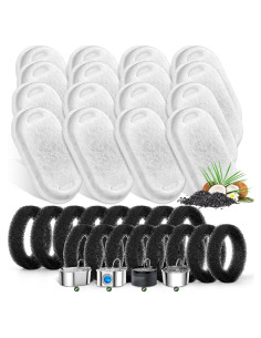 Filtros de agua para gatos Monsin 16 unidades 2L acero inoxidable