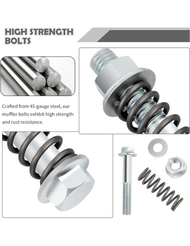 Kit de Tornillos de Escape YGDMD M10x1.25 con Resortes