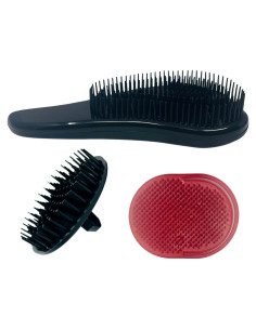 G.B.S Set de Cepillos para Mascotas 3 en 1 - Deshedding y Masaje