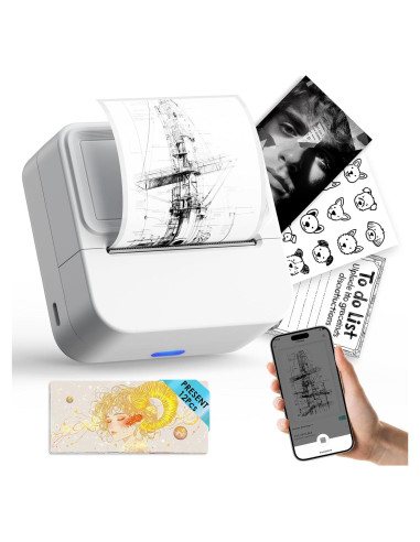 Impresora de Etiquetas Bluetooth KNAON Y2C Portátil 50mm