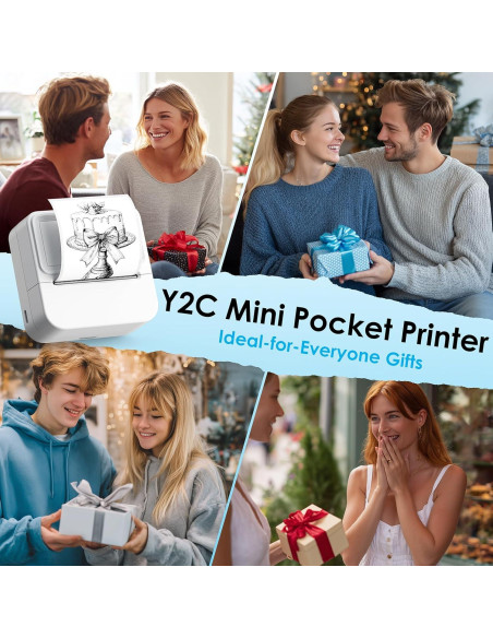 Impresora de Etiquetas Bluetooth KNAON Y2C Portátil 50mm Impresora de Etiquetas Bluetooth KNAON Y2C Portátil 50mm