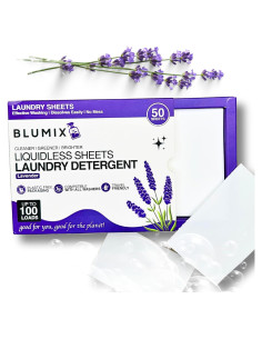 Hojas de Detergente Ecológico Blumix 100 Lavados Aroma Lavanda