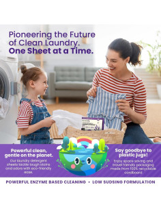 Hojas de Detergente Ecológico Blumix 100 Lavados Aroma Lavanda 2