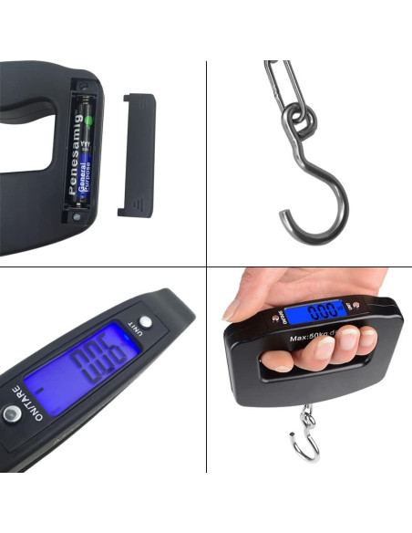 Balanza de Equipaje Digital AFUNTA 50kg 10g LCD Portátil