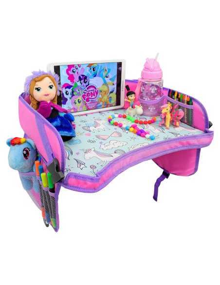 Bandeja de Viaje para Niños ecoZen Lifestyle Rosa Plegable