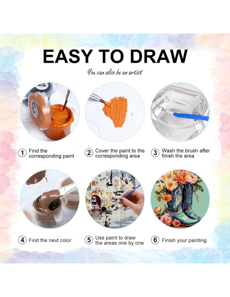 Kit de Pintura por Números Yezavesu Adultos 40.64x50.8 cm