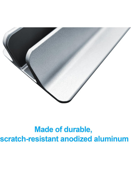 Soporte Vertical para Laptop Willdone Ajustable Plata