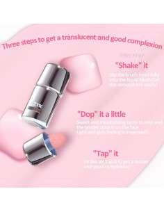 Rubor Líquido Aztk JC02, Alta Pigmentación, 5ml, Mate 2