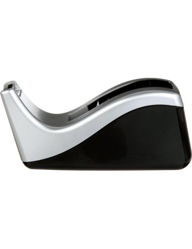 Dispensador de Cinta Scotch Bicolor Plateado/Negro 1"
