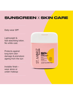 St Moriz Suncare Loción Facial SPF 50 - Vegano y Resistente al Agua 2