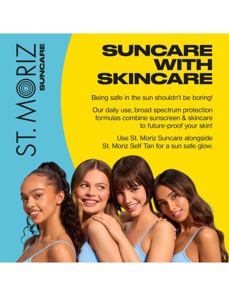 St Moriz Suncare Loción Facial SPF 50 - Vegano y Resistente al Agua