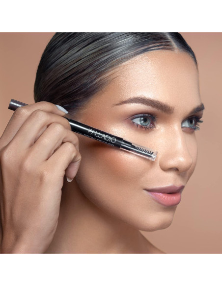 Lápiz Retráctil Definidor de Cejas Palladio Grisáceo