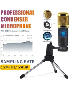 Kit de Podcast SINWE con Micrófono y Mezclador Profesional 2