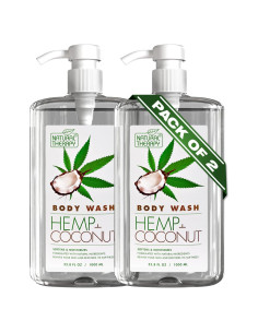 Gel de Ducha Colección del Mar Muerto 2000 ml - Hidratante con Aceite de Cáñamo y Coco