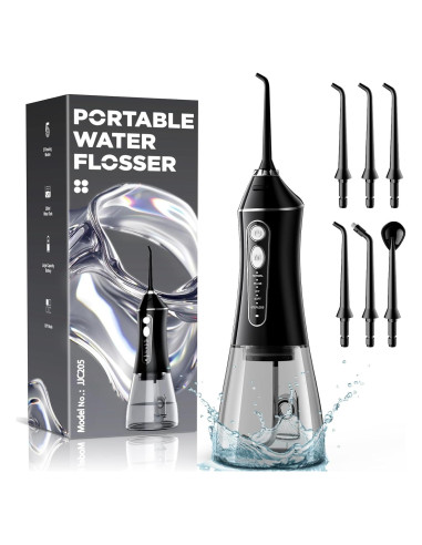 Irrigador Oral Inalámbrico JJC205 320ml 5 Modos Negro