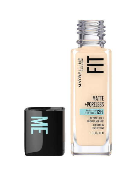 Base Líquida y Polvo Compacto Maybelline Fit Me Mate Porcelana Base Líquida y Polvo Compacto Maybelline Fit Me Mate Porcelana