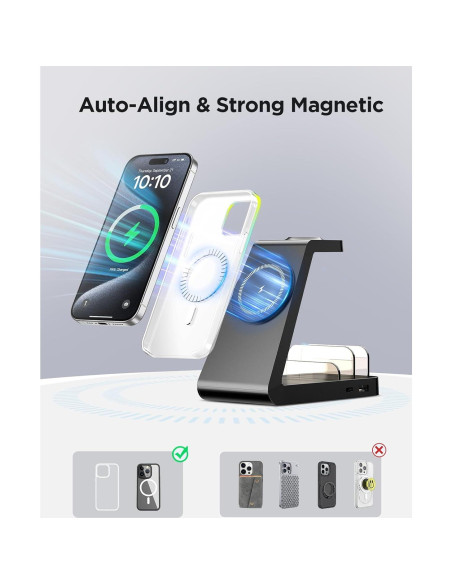 Estación de Carga 5 en 1 SHEN ZHEN para iPhone y Apple