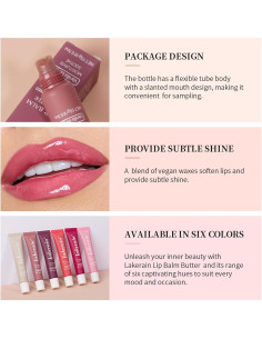 Brillo de Labios Hidratante Riroenst - Set 3 Colores Voluminizador 2