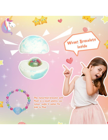 KAV Conjunto de 9 Bombas de Baño Efervescentes con Pulsera