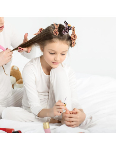 Rulos Suaves para Cabello Bememo 40 Piezas Sin Calor Leopardo