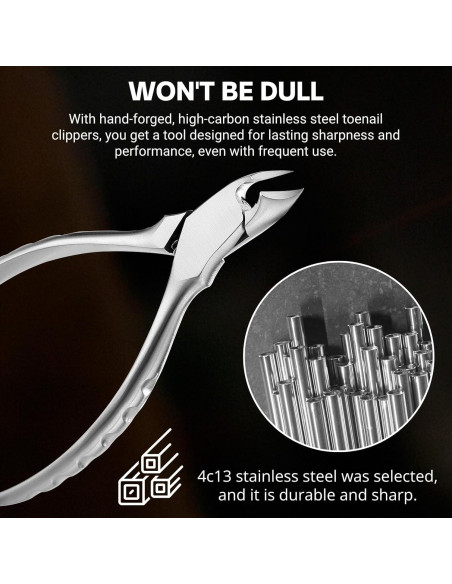 Alicates para Uñas de Pies VERVINEO - Acero Quirúrgico 14.3x9cm
