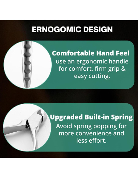 Alicates para Uñas de Pies VERVINEO - Acero Quirúrgico 14.3x9cm