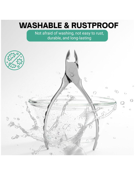 Alicates para Uñas de Pies VERVINEO - Acero Quirúrgico 14.3x9cm