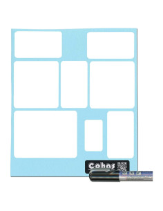 Etiquetas Mate Blancas Cohas para Contenedores OXO POP - 24 Piezas