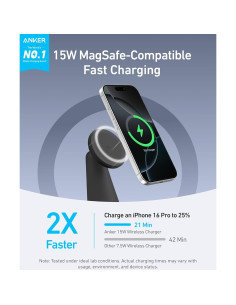 Soporte de Carga 2-en-1 Anker MagSafe 15W Ajustable para iPhone 2