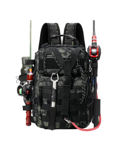 Mochila de Pesca Táctica Militar Verde 0.90 kg 38x29x6 cm