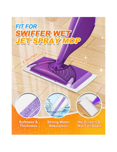 Almohadillas de Repuesto MyKEEPOW para Swiffer WetJet 20 Unidades