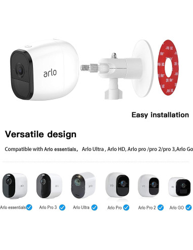 Soporte Adhesivo para Cámara HOLACA - 2 Pack, Sin Tornillos