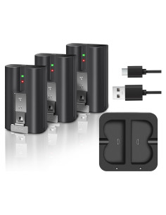 Batería Recargable BATTIZ para Ring Video Doorbell 2/3/4 - 3 Paquetes 6040mAh