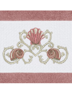 Toalla de Mano KHALPERA Algodón Turco Rosa Té 76x40 cm 2