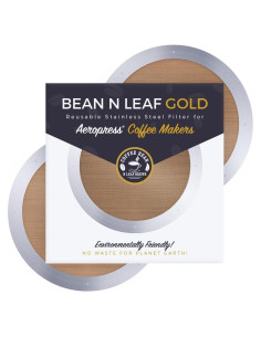 Paquete de 2 Filtros de Acero Inoxidable AeroPress Coffee Bean