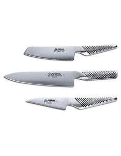 Conjunto de cuchillos Global G257 3 piezas acero inoxidable