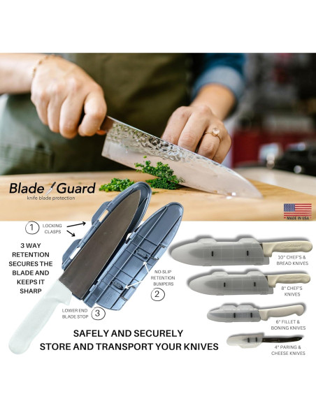 Cubierta Protectora para Cuchillos Blade Guard 10.16 cm Transparente Cubierta Protectora para Cuchillos Blade Guard 10.16 cm Transparente