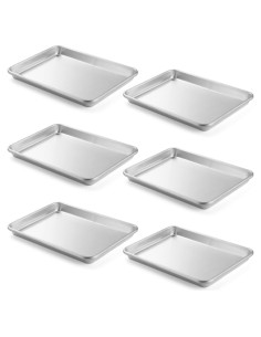 Bandejas de Horno de Aluminio CURTA 33x25.4 cm Paquete de 6