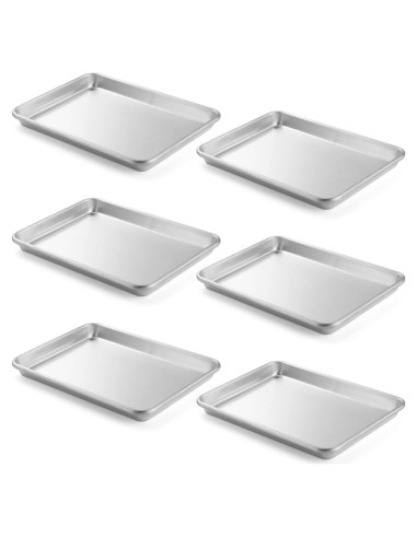Bandejas de Horno de Aluminio CURTA 33x25.4 cm Paquete de 6