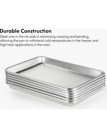 Bandejas de Horno de Aluminio CURTA 33x25.4 cm Paquete de 6 Bandejas de Horno de Aluminio CURTA 33x25.4 cm Paquete de 6
