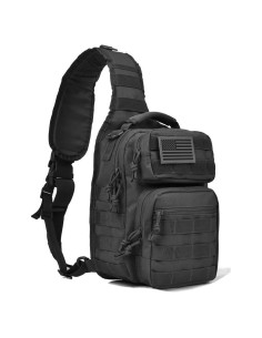Mochila Táctica Sling REEBOW GEAR Rover 30x24x15cm Negra