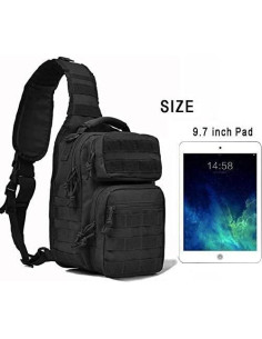 Mochila Táctica Sling REEBOW GEAR Rover 30x24x15cm Negra 2